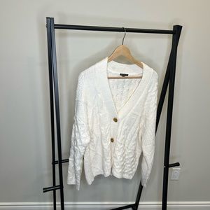 Creamy White Knit Cardigan Size S
